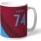 Personalised West Ham United Stripe Mug