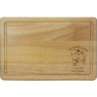 Personalised Chilli & Bubble's Married Christmas Rectangle Wooden Chopping Board