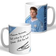 Personalised Manchester City FC Kevin De Bruyne Autograph Player Photo 11oz Ceramic Mug