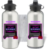 Personalised Old School Gamer Aluminium Water Bottle