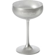 Personalised Olympic Champagne Saucer Silver