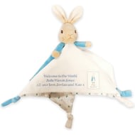 Personalised Peter Rabbit Baby Boys Blue Comforter