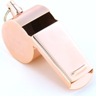 Personalised Engraved Stainless Steel Rose Gold Whistle - Great gift for teachers and coaches
