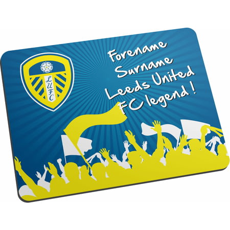 Personalised Leeds United FC Legend Mouse Mat