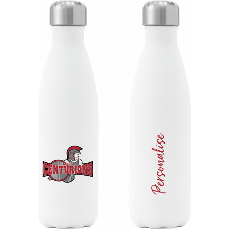 Personalised Leigh Centurions Crest Insulated Water Bottle - White