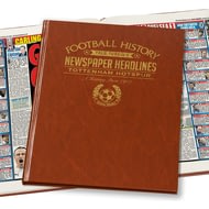 Personalised Tottenham Hotspur Football Newspaper Book - A3 Leatherette Cover