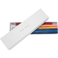 Personalised 12 Colouring Pencils In A White Box