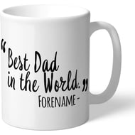 Personalised Derby County Best Dad In The World Mug