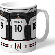 Personalised Fulham FC Dressing Room Shirts Mug