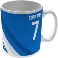 Personalised Huddersfield Town Colour Stripe Ceramic Mug