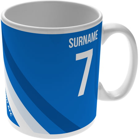 Personalised Huddersfield Town Colour Stripe Ceramic Mug