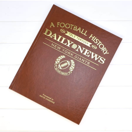 Personalised New York Giants American Football Newspaper History Book