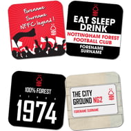 Personalised Nottingham Forest FC Coasters