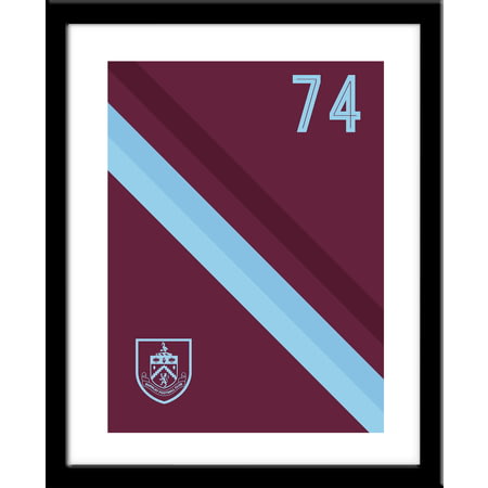 Personalised Burnley FC Stripe Framed Print