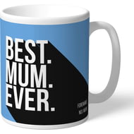 Personalised Manchester City FC Best Mum Ever Mug