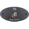 Personalised Otter Wildlife Animal Motif Oval Slate House Sign Plaque 25x13cm