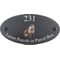 Personalised Otter Wildlife Animal Motif Oval Slate House Sign Plaque 25x13cm