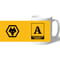 Personalised Wolves FC Monogram Ceramic Mug