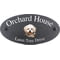 Personalised Bichon Frise Dog Motif Oval Slate House Sign Plaque 25x13cm