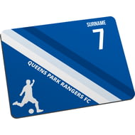 Personalised Colour Stripe Mouse Mat for Queens Park Rangers football fans