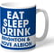 Personalised Eat Sleep Drink Brighton & Hove Albion 11oz Ceramic Mug for Seagulls fans