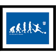 Personalised Cardiff City Evolution Framed Print