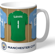 Personalised Manchester City FC Women's Team Goalkeeper Dressing Room Mug