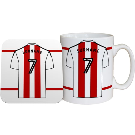 Personalised Brentford FC Shirt Mug & Coaster Set