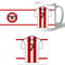 Personalised Brentford FC Shirt Mug & Coaster Set