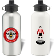 Personalised Brentford Player Figure Aluminium Sports Water Bottle