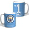 Personalised Manchester City FC No.1 Dad Fathers Day Mug