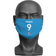 Personalised Scunthorpe United FC Back Of Shirt Adult Face Mask