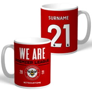 Personalised Brentford FC We Are Premier League Mug