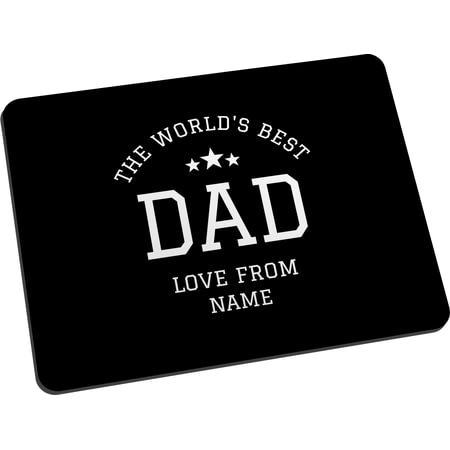 Personalised World's Best Dad Mouse Mat for Derby County fans
