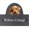 Personalised Labrador Bulldog Motif Slate House Name or Number Plaque/Sign - 25x20cm