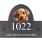 Personalised Labrador Bulldog Motif Slate House Name or Number Plaque/Sign - 25x20cm