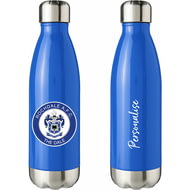 Personalised Rochdale AFC Crest Blue Insulated Water Bottle