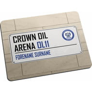 Personalised Rochdale AFC Street Sign Mouse Mat