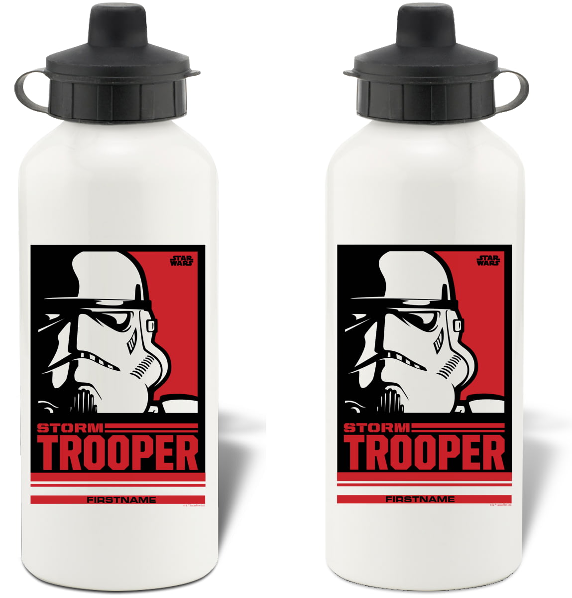 Star Wars Personalised Aluminium Water Bottle STORMTROOPER POP ART 