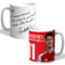 Personalised Arsenal FC Gabriel Martinelli Autograph Player Photo 11oz Ceramic Mug