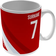 Personalised Brentford Colour Stripe Ceramic Mug