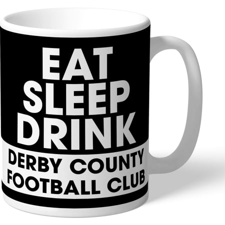 Personalised Derby County Eat Sleep Drink Mug