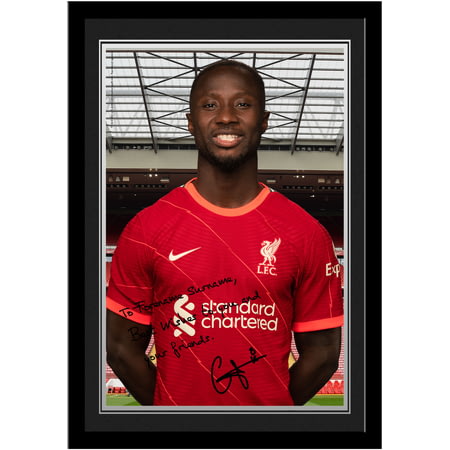 Personalised Liverpool FC Naby Keïta Autograph A4 Framed Player Photo