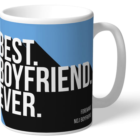 Personalised Manchester City FC Best Boyfriend Ever Mug