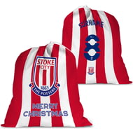 Personalised Stoke City FC FC Back Of Shirt Large Fabric Christmas Santa Sack