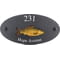 Personalised Carp Fish Motif Oval Slate House Sign Plaque 25x13cm