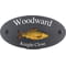 Personalised Carp Fish Motif Oval Slate House Sign Plaque 25x13cm