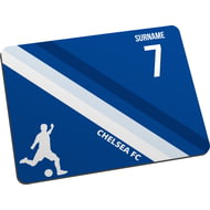 Personalised Colour Stripe Mouse Mat for Chelsea football fans