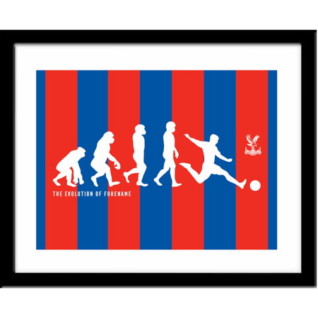 Personalised Crystal Palace FC Evolution Framed Print