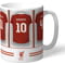 Personalised Liverpool FC Dressing Room Shirts Mug